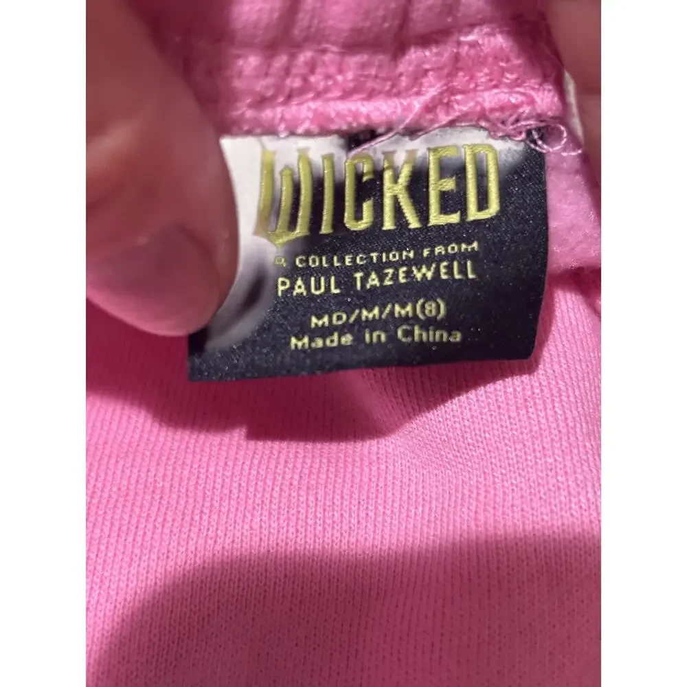 Wicked Paul Tazzwell collection 8 M pink wide leg sweatsuit popular motif euc